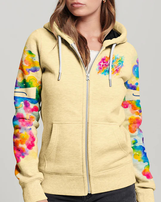 Cowgic Forgiven Faith Cross Watercolor Christian Women’s All Over Print