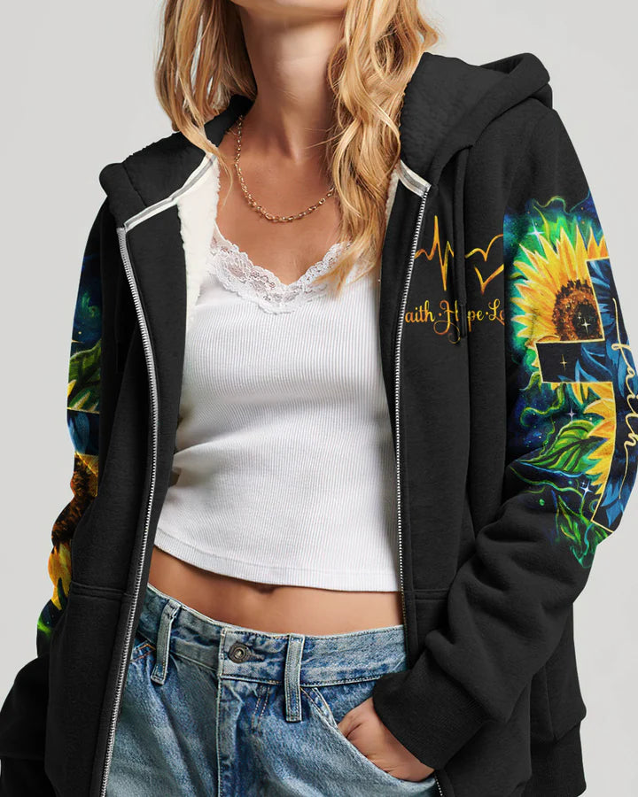 Cowgic Faith Hope Love Sunflower Women's All Over Print