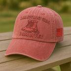Cowgic Veterans Art  AM A VET Embroidered Cap