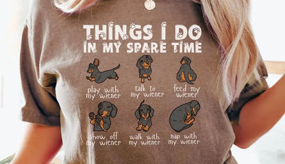 Cowgic Comfort Colors Dachshund Shirt, Funny Doxie , Halloween