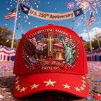 Cowgic Eagle & Liberty & Cross🎆United States 250th Anniversary Printed Cap