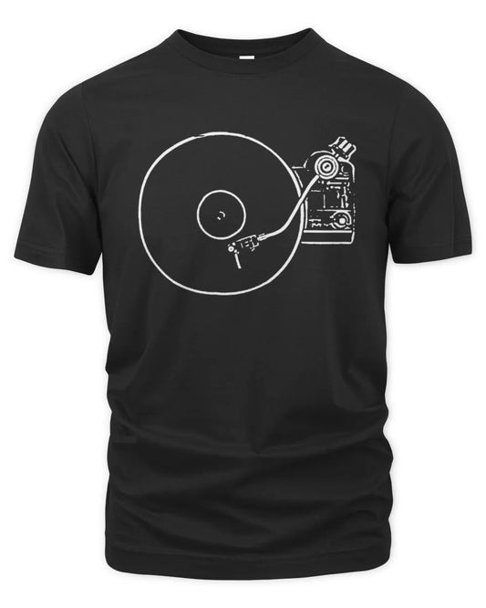 Cowgic Vinyl Record Player Sketch Drawing