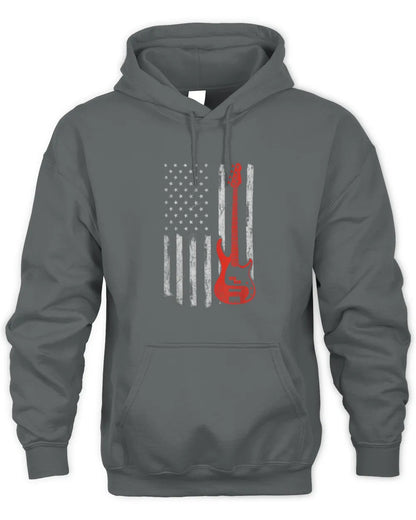 Cowgic USA American Flag Bass Guitar Player Musician