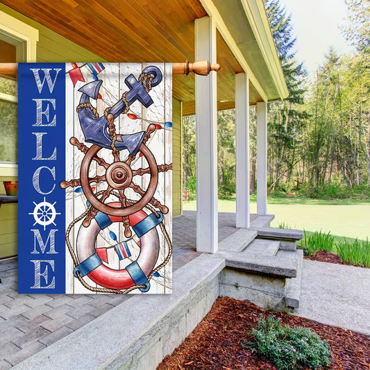 Cowgic Welcome Summer Independence Day Beach Garden Flag
