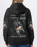 Cowgic A Child Of God A Woman Of Faith Women's All Over Print Shirt