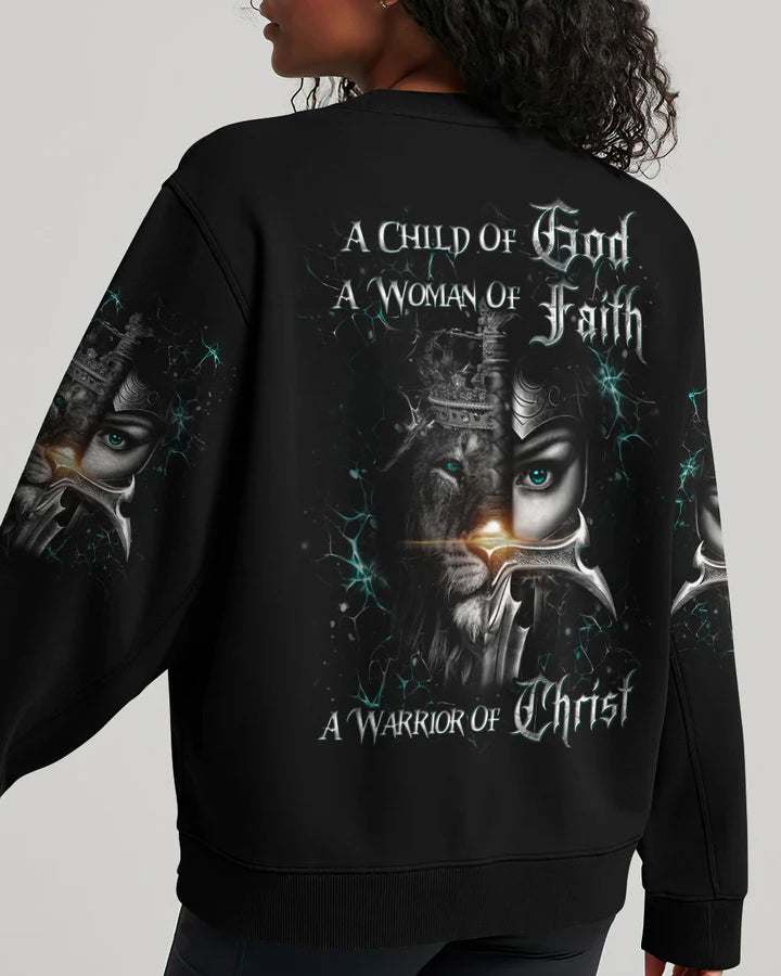 Cowgic A Child Of God A Woman Of Faith Women's All Over Print Shirt