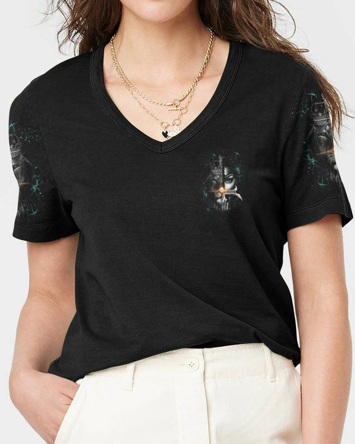 Cowgic A Child Of God A Woman Of Faith Women's All Over Print Shirt