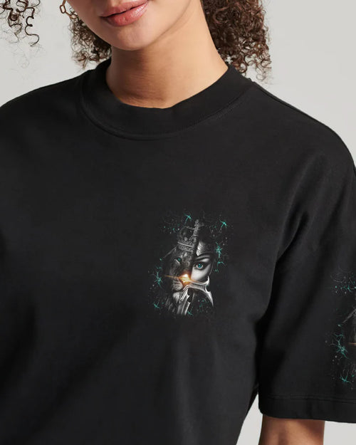 Cowgic A Child Of God A Woman Of Faith Women's All Over Print Shirt