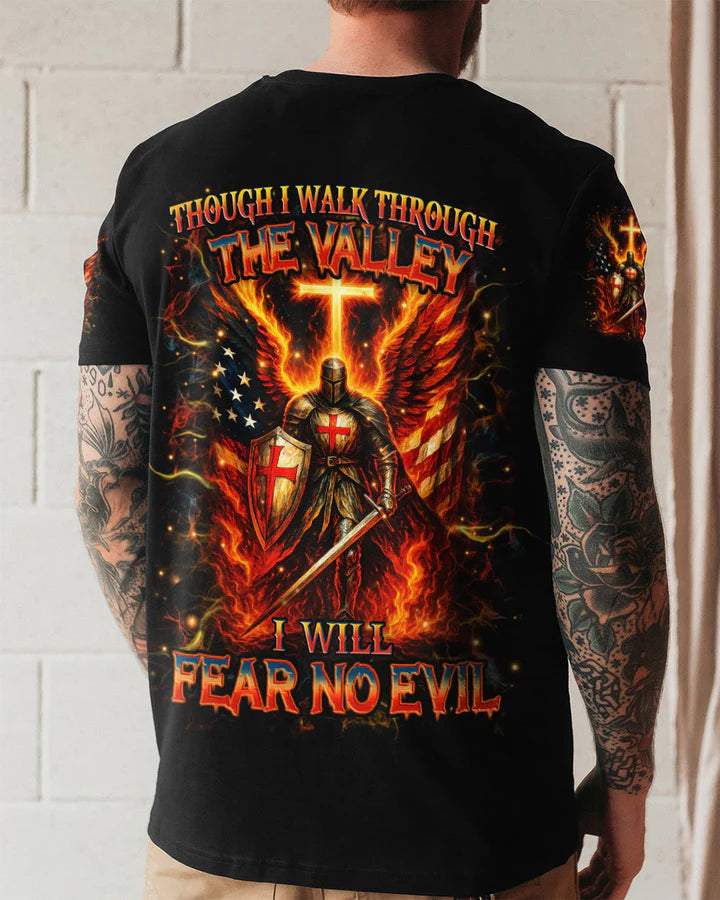 Cowgic I Will Fear No Evil Warrior Men's All Over Print Shirt