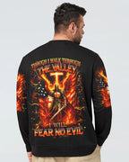Cowgic I Will Fear No Evil Warrior Men's All Over Print Shirt