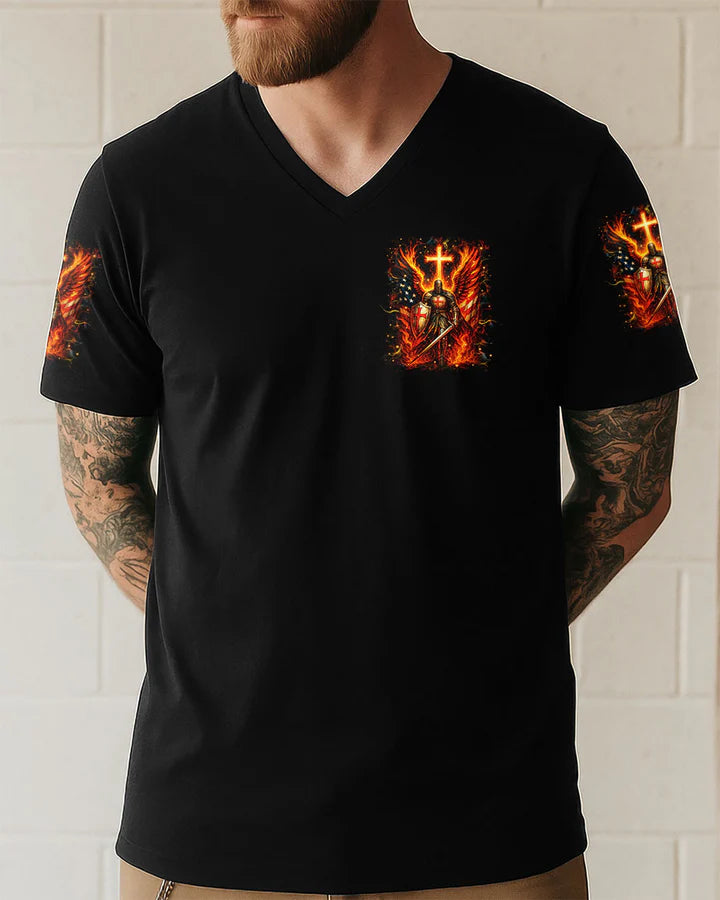 Cowgic I Will Fear No Evil Warrior Men's All Over Print Shirt