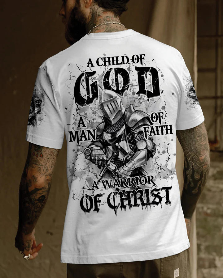 Cowgic A Warrior Of Christ Men's All Over Print Shirt