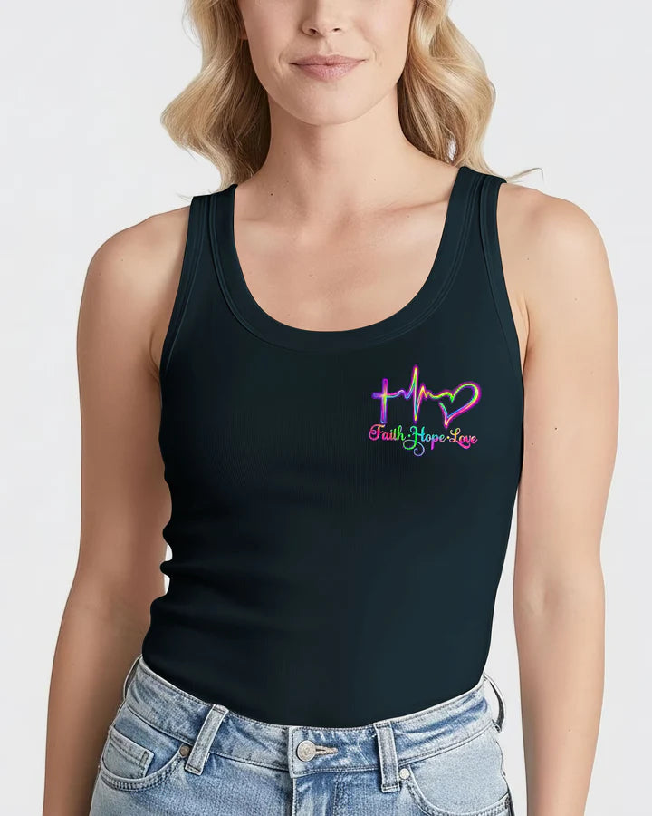 Cowgic Faith Hope Love Neon Rose Cross Women's All Over Print