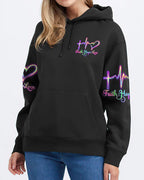 Cowgic Faith Hope Love Neon Butterfly Cross Women's All Over Print