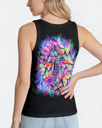 Cowgic Faith Hope Love Neon Butterfly Cross Women's All Over Print