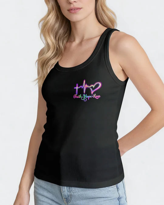 Cowgic Faith Hope Love Neon Butterfly Cross Women's All Over Print