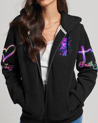 Cowgic Faith Hope Love Neon Butterfly Cross Women's All Over Print