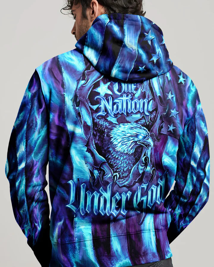 Cowgic One Nation Under God Celestial Cross Men's All Over Print Shirt