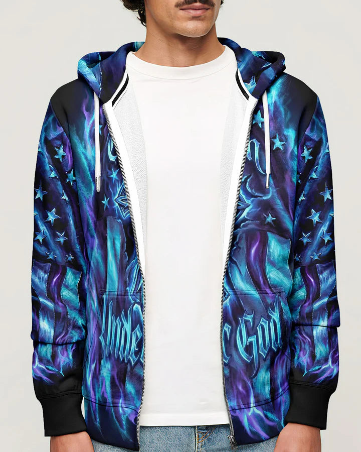 Cowgic One Nation Under God Celestial Cross Men's All Over Print Shirt