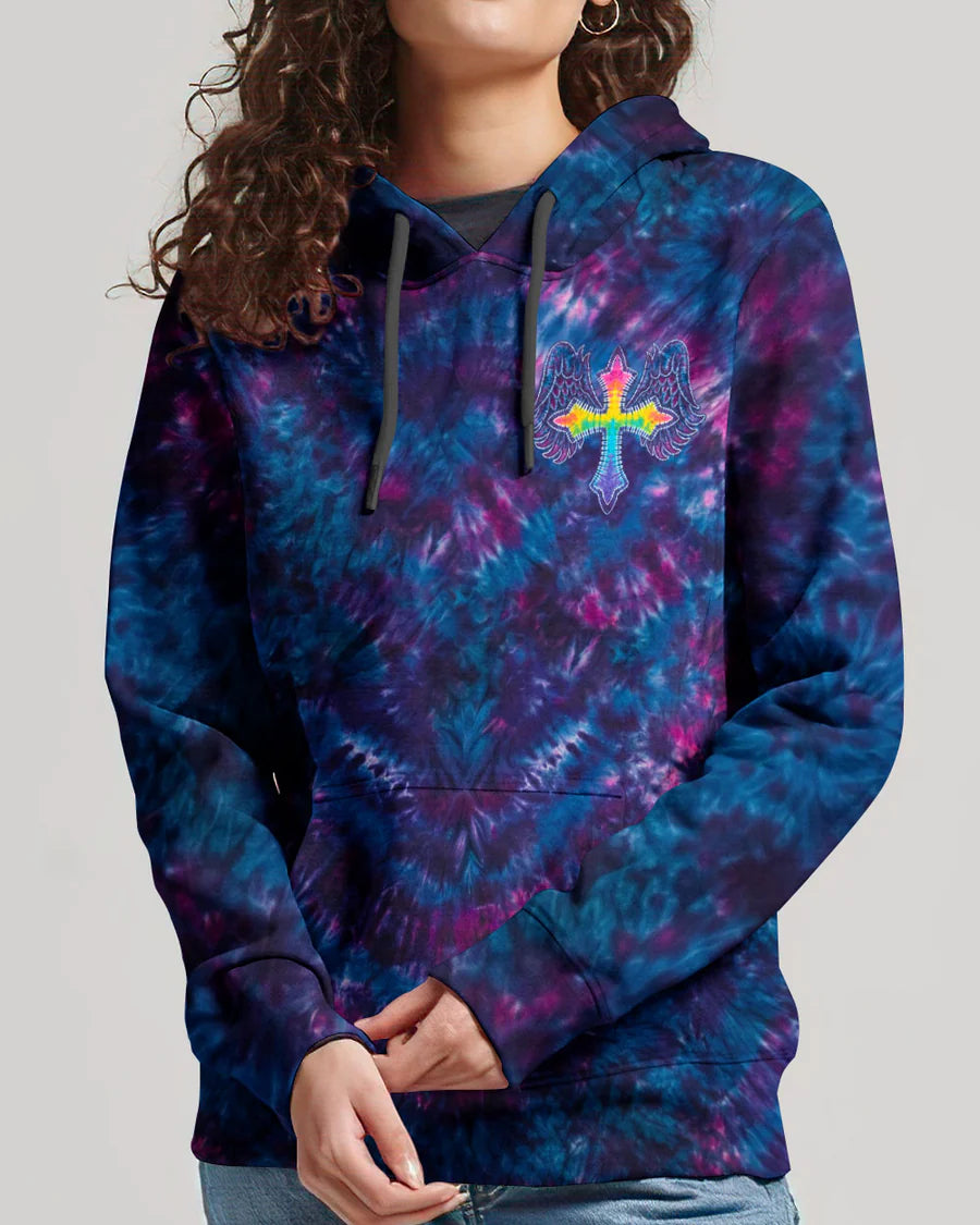 Cowgic Faith Tie-Dye Cross Miracle All Over Print Shirt