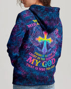 Cowgic Faith Tie-Dye Cross Miracle All Over Print Shirt