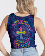 Cowgic Faith Tie-Dye Cross Miracle All Over Print Shirt
