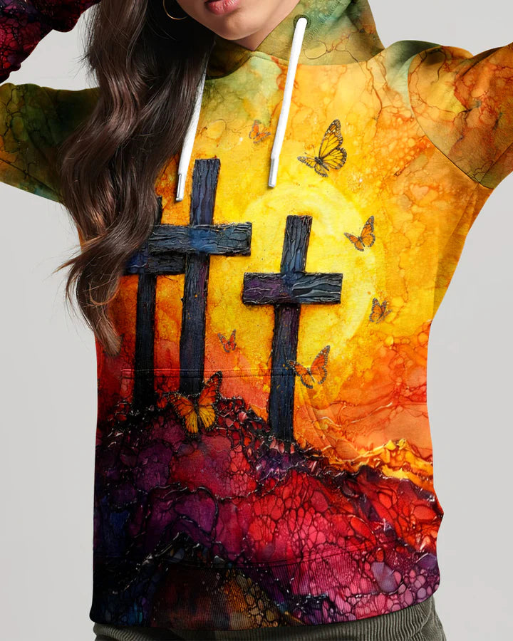 Cowgic Faith Hope Love Sunset Cross Women's All Over Print Shirt