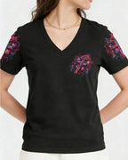 Cowgic Faith Butterfly Rose Cross Women's All Over Print Shirt