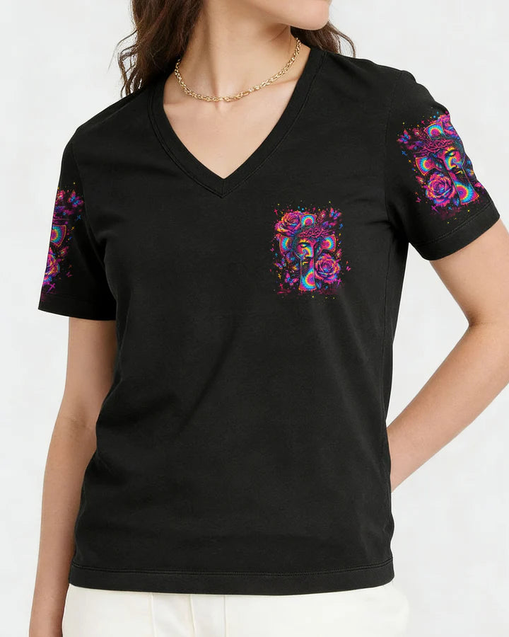 Cowgic God Is Within Her Women’s  All Over Print Shirt