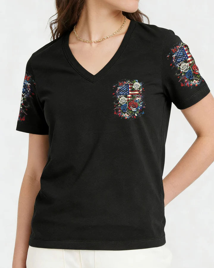 Cowgic Lord Stood With Me Women's All Over Print Shirt