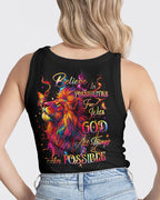 Cowgic Believe In Possibilities Lion Women's All Over Print Shirt