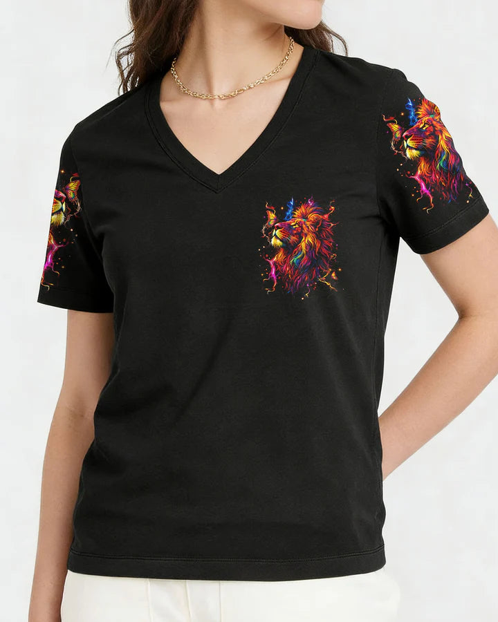 Cowgic Believe In Possibilities Lion Women's All Over Print Shirt