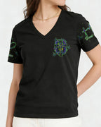 Cowgic Faith Cross Daisies Lion Art Women's All Over Print Shirt