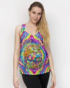 Cowgic Jesus Take The Wheel Sunflowers Swirl Women's All Over Print Shirt