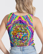Cowgic Jesus Take The Wheel Sunflowers Swirl Women's All Over Print Shirt