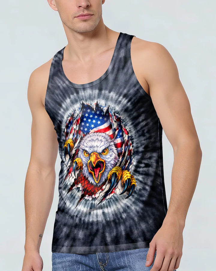 Cowgic Freedom Claws Eagle Swirl Men's All Over Print Shirt