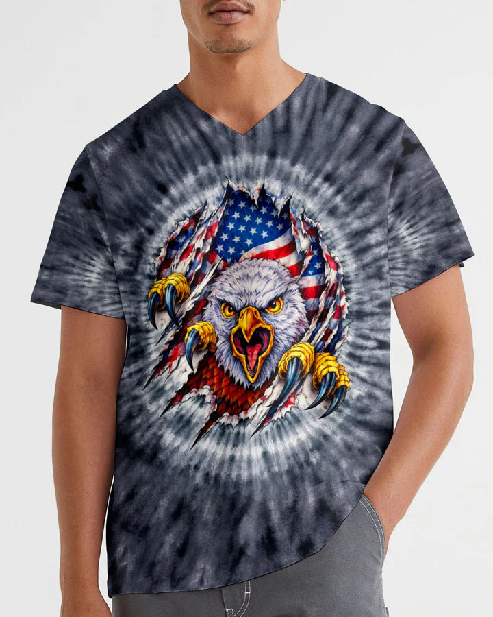 Cowgic Freedom Claws Eagle Swirl Men's All Over Print Shirt