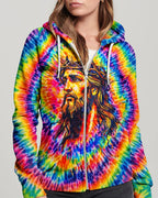 Cowgic My Hope Is In Jesus Colorful Swirl Women's All Over Print Shirt