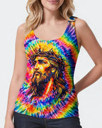 Cowgic My Hope Is In Jesus Colorful Swirl Women's All Over Print Shirt