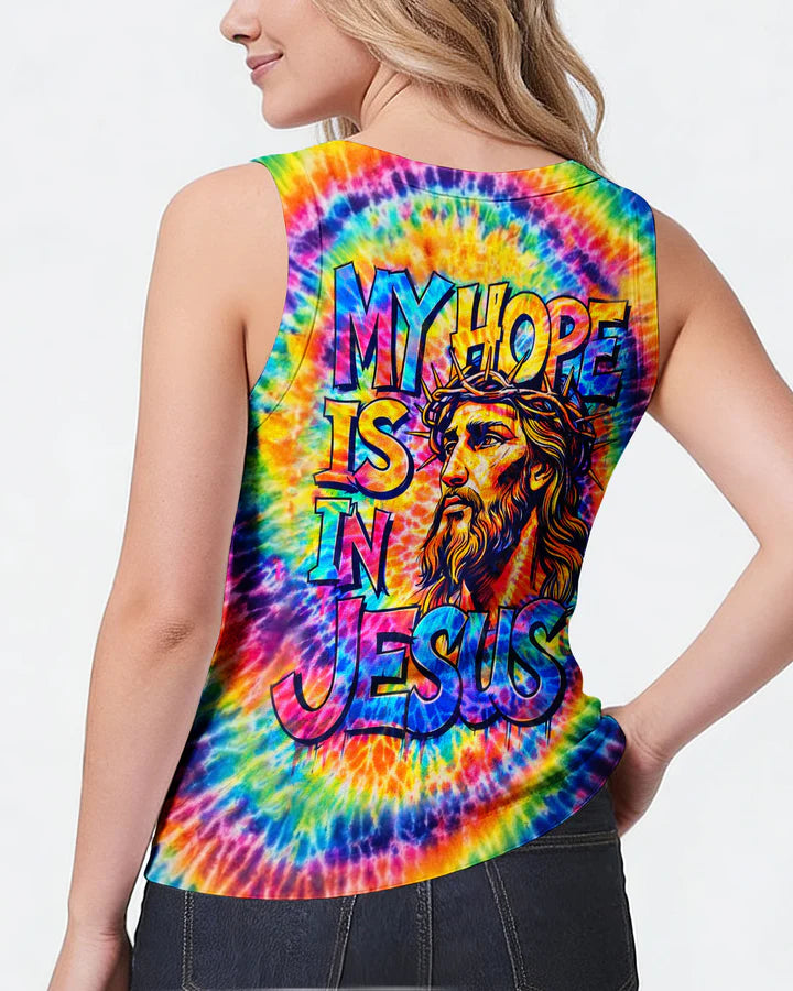 Cowgic My Hope Is In Jesus Colorful Swirl Women's All Over Print Shirt