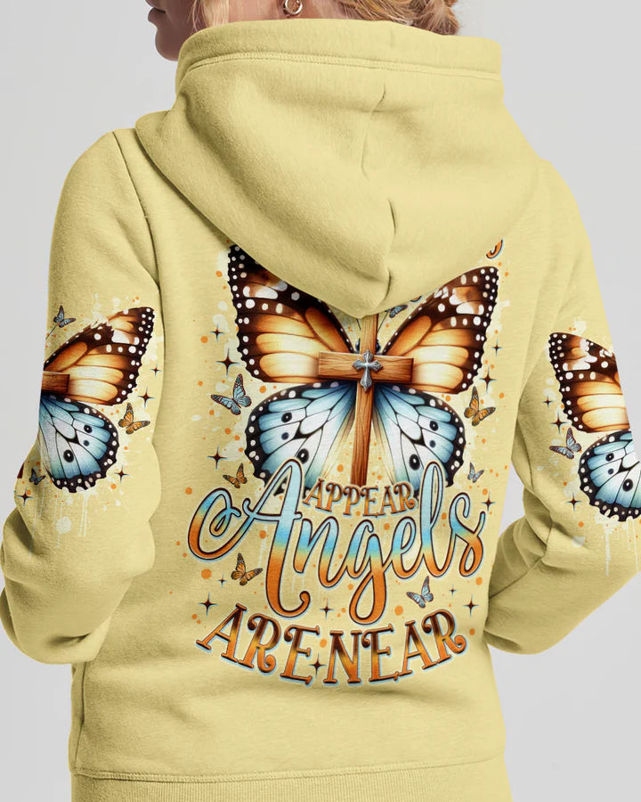 Cowgic When Butterflies Appear Angels Are Near Women's All Over Print Shirt