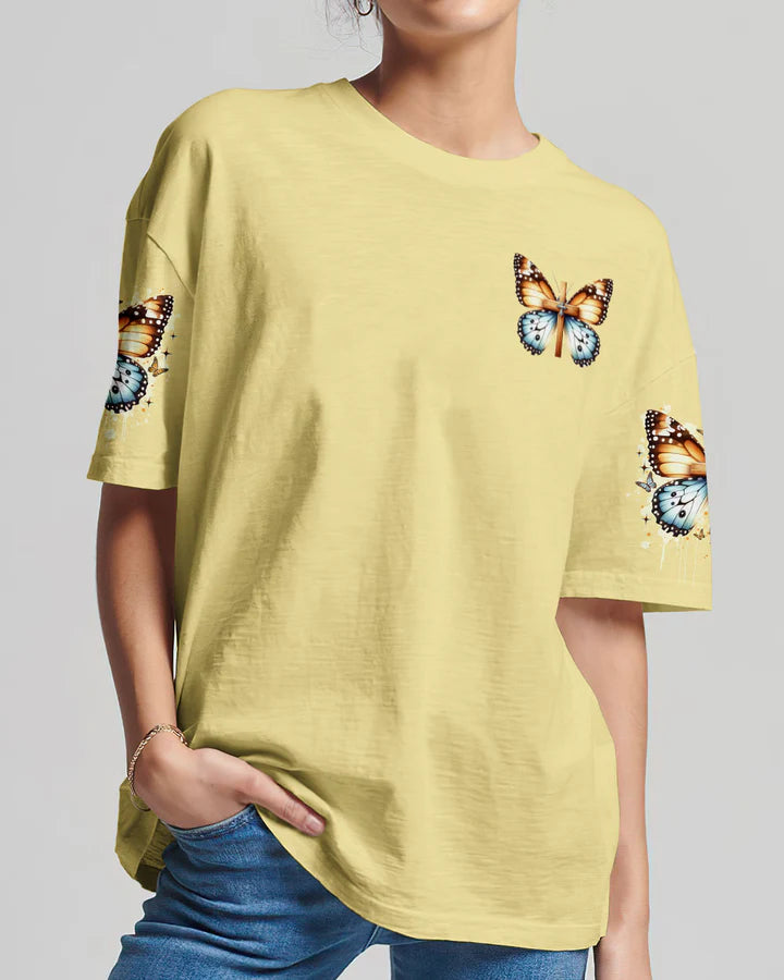 Cowgic When Butterflies Appear Angels Are Near Women's All Over Print Shirt