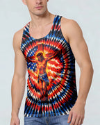 Cowgic Jesus On The Cross Swirl Men's All Over Print Shirt