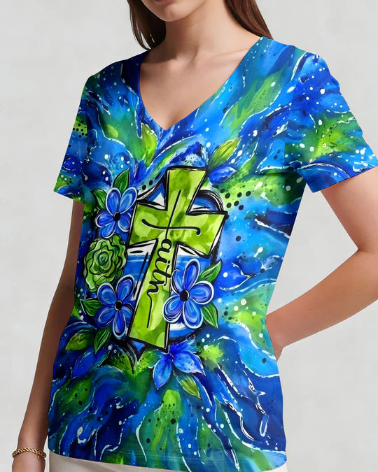Cowgic He Restores My Soul Women's All Over Print Shirt
