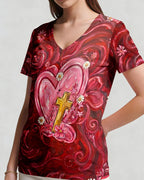 Cowgic Trust In The Lord With All Your Heart Women's All Over Print Shirt