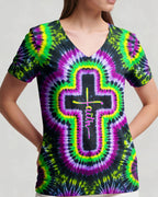 Cowgic I Can Do All Things Through Christ Cross Women's All Over Print