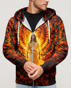 Cowgic Jesus And Lion Swirl Men's All Over Print Shirt