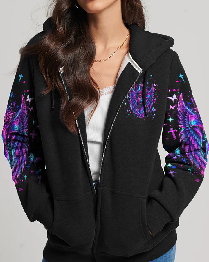 Cowgic I Can Do All Things Through Christ Neon Jesus Cross Women's All Over Print