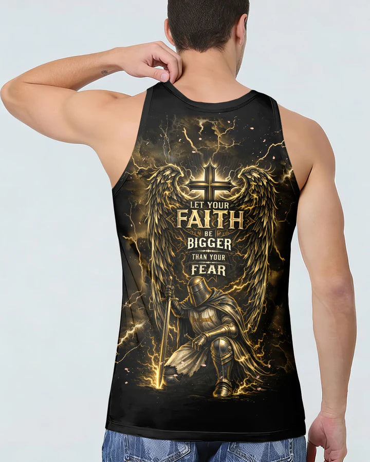 Cowgic Let Your Faith Be Bigger Than Your Fear Warrior Men's All Over Print Shirt