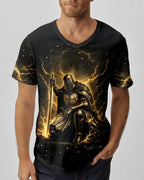 Cowgic Let Your Faith Be Bigger Than Your Fear Warrior Men's All Over Print Shirt